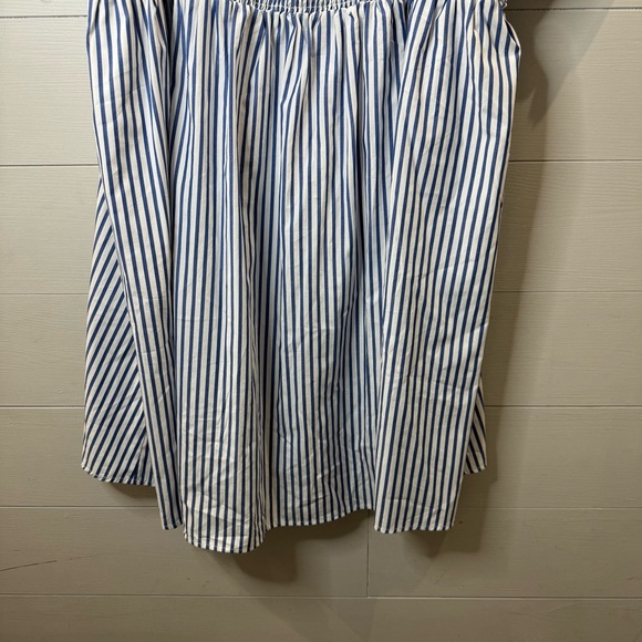 Draper James Women's Smocked Dress White and Blue Size 3X - Picture 3 of 8